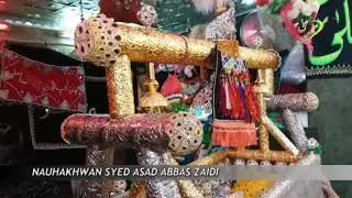Nauhakhwan S Asad Abbas Zaidi | Maqam e Ali Asghar a.s. | Karbala Tours Mumbai | Arbaeen 1439H.