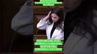 PEPA MILLAN VOX, RETRATA LA MALA GESTION DEL GOBIERNO, #noticias #vox #abascal #patriots #espa&ntilde;a