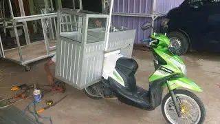 ROMBONG GEROBAK TELUR GULUNG SEPEDA MOTOR, UNTUK SEMUA JENIS MOTOR METIC