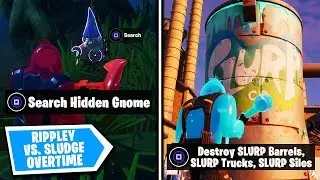 All RIPPLEY VS. SLUDGE OVERTIME MISSIONS on Fortnite Chapter 2 Season 1...
