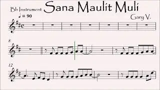 Sana Maulit Muli Gary V  Clarinet Trumpet Soprano and Tenor Saxophone play-along Sheet Music