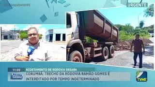 Corumbá: trecho da rodovia Ramão Gomes é interditado por tempo indeterminado