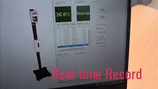 Infrared Thermometer Moveable Stand Contactless,  Handfree (TS-K3008) Real-time Record