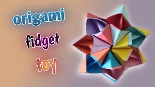paper craft no glue no tape no scissors | origame | fidget origami paper.