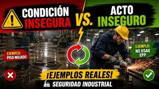 🔹 ⚠️ Condición Insegura vs. Acto Inseguro 🔄 ¡Ejemplos Reales! 🏭 (Seguridad Industrial)