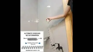 SL 1.5M PHONE LINE SPRING BIDET HOSE SET - 00904NA