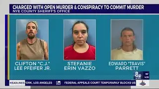 Nye County Sheriff's Office arrest 3 people after Pahrump murder