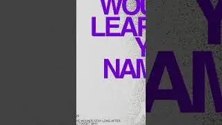 YourName #posterdesign #posterart #typographyart #design #minimaldesign #graphicsdesign #shorts