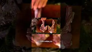 cooking beef between hot stones | ASMR