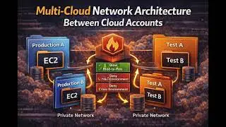 Cloud Network Architecture Between Cloud Accounts | Production vs Test Environment Isolation