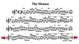The Menace - a playalong fiddle tune by Anne Delong