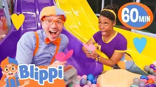 💌Valentines Day Playground Fun | Blippi | NEW Superhero Cartoon for Kids | Moonbug Kids