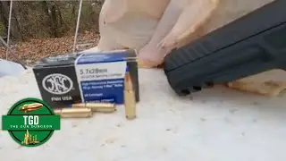 5.7X28 SS197SR 40gr Hornady Vmax Ballistic Chicken Test