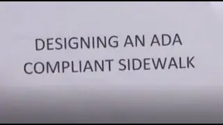 ADA Compliant Sidewalk Design
