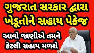 Gujarat Sarkaar Dwara Kheduto Ne Sahay Pekej Kone Ketali Sahay Malshe | Gujarati Samachar