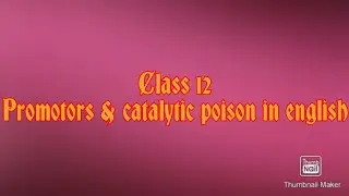 Promotors & catalytic poison