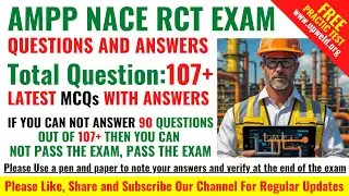 Latest Top 107+ NACE-RCT-001 EXAM Questions And Answers - Refining Corrosion Technologist