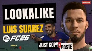 How to Create Su&aacute;rez EA FC 26 ⚽ | Realistic Face Build + Sliders Tutorial