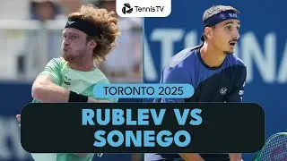 Andrey Rublev vs Lorenzo Sonego Match Highlights 🔥  | Toronto 2025 Highlights