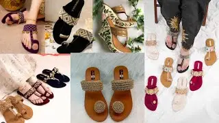 slippers black 🖤 womens kolhapuri chappal design sandals 🩴 tranding chappal heels 👠 design