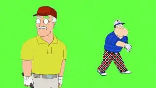 American Dad Stan Cheats In Golf Green Screen