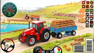 Cargo Tractor Trolley Offroad Simulator - Heavy Farming Transporter Driving Android GamePlay