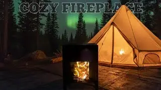 COZY FIREPLACE 🔥 IN WINTER 5°C | ASMR