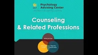 Fall 2020 Webinar: Counseling and related fields