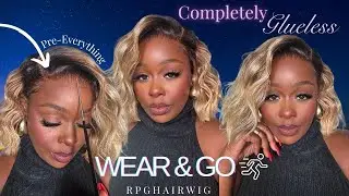 MUAT BUY!! WEAR & GO GLUELESS 9*6 CUTE DIRTY BLONDE BOB! EASY INSTALL, COMFORTABLE CAP!