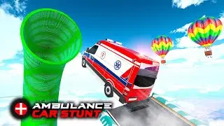 Ambulance Stunts Driving Mega Ramp GT Racing - Impossible Tracks Game - Android GamePlay