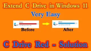 How to Extend C Drive in Windows 11 (Very Easy) | How to increase c drive space in windows 11/10