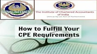Latest update for compliance of CPE Hours requirements