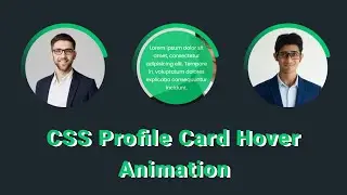 CSS Profile Card / Team Section Design | Animation | #DeveloperHub