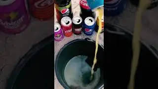 Mixed a lot of Coca - Cola & Mentos inside 4 underground hole #shorts