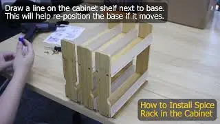 How to Assemble SpaceAid Bamboo Pull Out Spice Rack