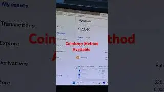 Coinbase Update Method Available