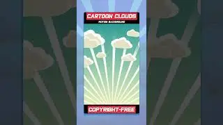 Cartoon Clouds and Other Animated Backgrounds for Kids' Videos in After Effects  #shorts