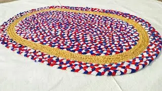 How to make doormat with jute rope #doormat making at home machine #kunti jute rugs