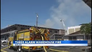 HFD extinguish a major building fire in Kalihi