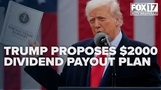 Trump proposes $2,000 tariff funded dividend payout plan for Americans