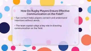 How Do Rugby Players Ensure Effective Communication on the Field? | The Rugby Pros