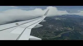 MSFS 2020 - Approach and landing at Manchester A320 Neo   FBW Mod , Passenger view.. Replay