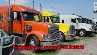 Used Semi Trucks For Sale.... Freightliner Coronado and Columbia GLIDERS!