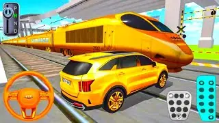 New Golden Kia Sorento vs Golden Bullet Train - 3D Driving Class 2026 - Driving Android GamePlay