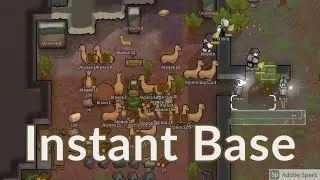 База в коробке: Rimworld Tribal Wizards 4, 500% угрозы,