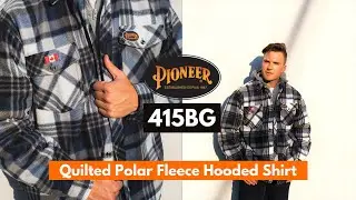 Pioneer 415BG Quilted Hooded Polar Fleece Hoodie | Safetywear.ca