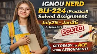 BLI-224 [PRACTICAL] Assignment (JULY25-JAN26)  #ignou #ignounerd #ignousolvedassignment #practical 