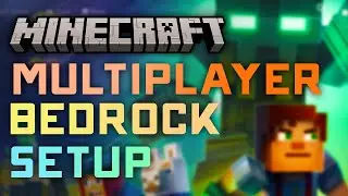 How to Setup a Multiplayer BEDROCK Minecraft world to play with Friends - FREE 2024