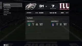 Eagles vs Giants  Week 6 Madden 26 Simulation