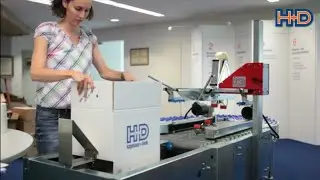 Pneumatische Packtische mit Kartonverschlie&szlig;er von H+D
